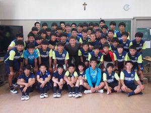 サッカー部講演　豊川雄太選手