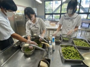 高ⅠGS ジェラート下ごしらえ