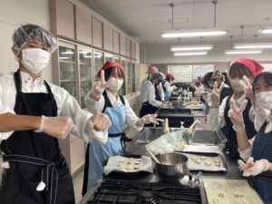 高Ⅰ調理実習ちんすこう