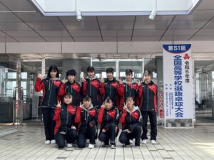 女子卓球部　第５１回全国高校選抜大会出場